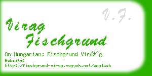 virag fischgrund business card